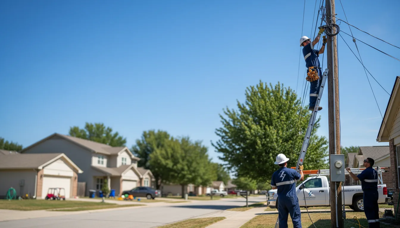 Residential electrician providing installation services in Little Meadows, PA